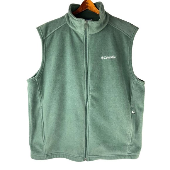 Columbia Green Fleece Vest, Women's Size X-Large - Picture 7 of 12